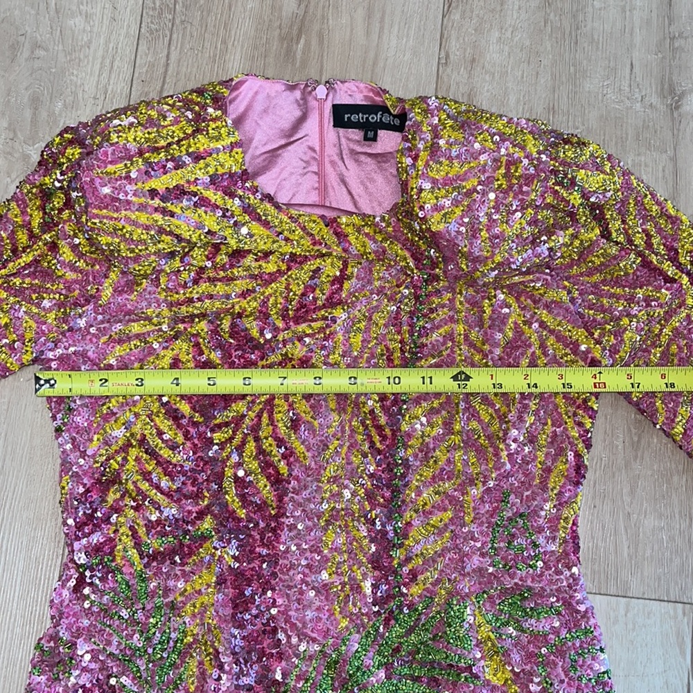 Retrofete Nikki sequin-embellished mini dress, SIZE MEDIUM NEW - Picture 12 of 12